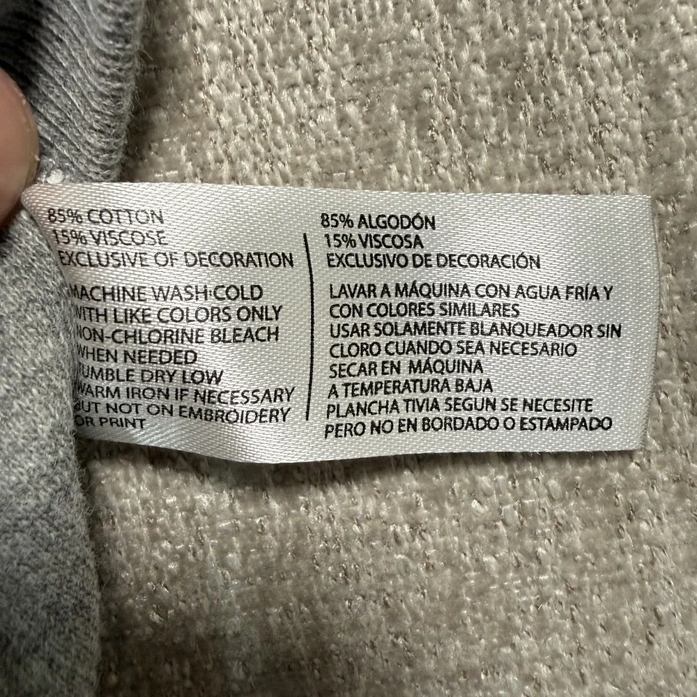 U.S. Polo Assn. Grey Quarter Zip Pullover Sweatshirt Men's XL Flesh Pony